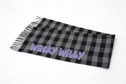 Narrow cut jacquard scarf - fabric close-up