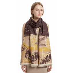 High-speed loom scarf - model showcase