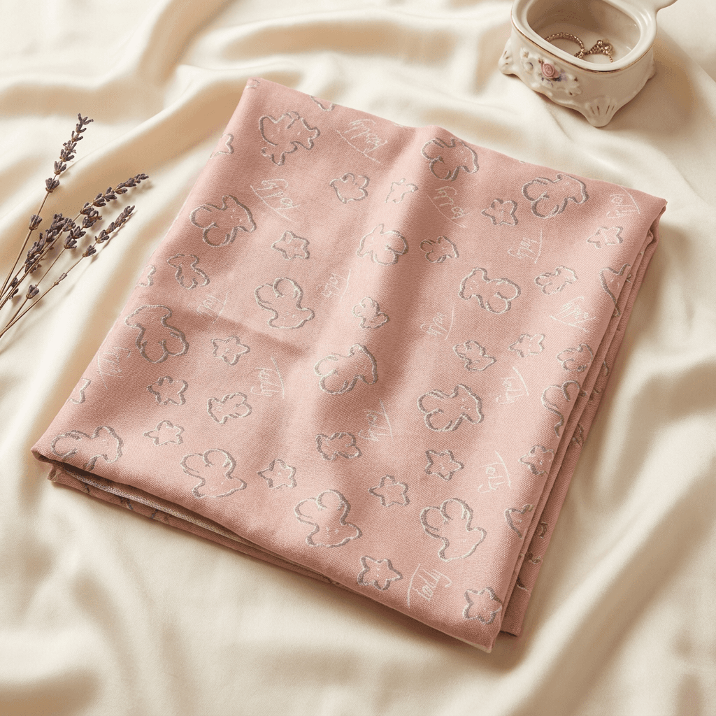 High-speed loom scarf - styled look