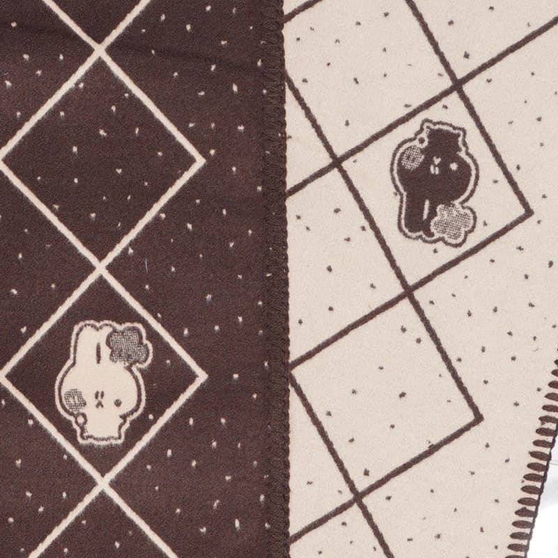 Brushed jacquard scarf - texture detail