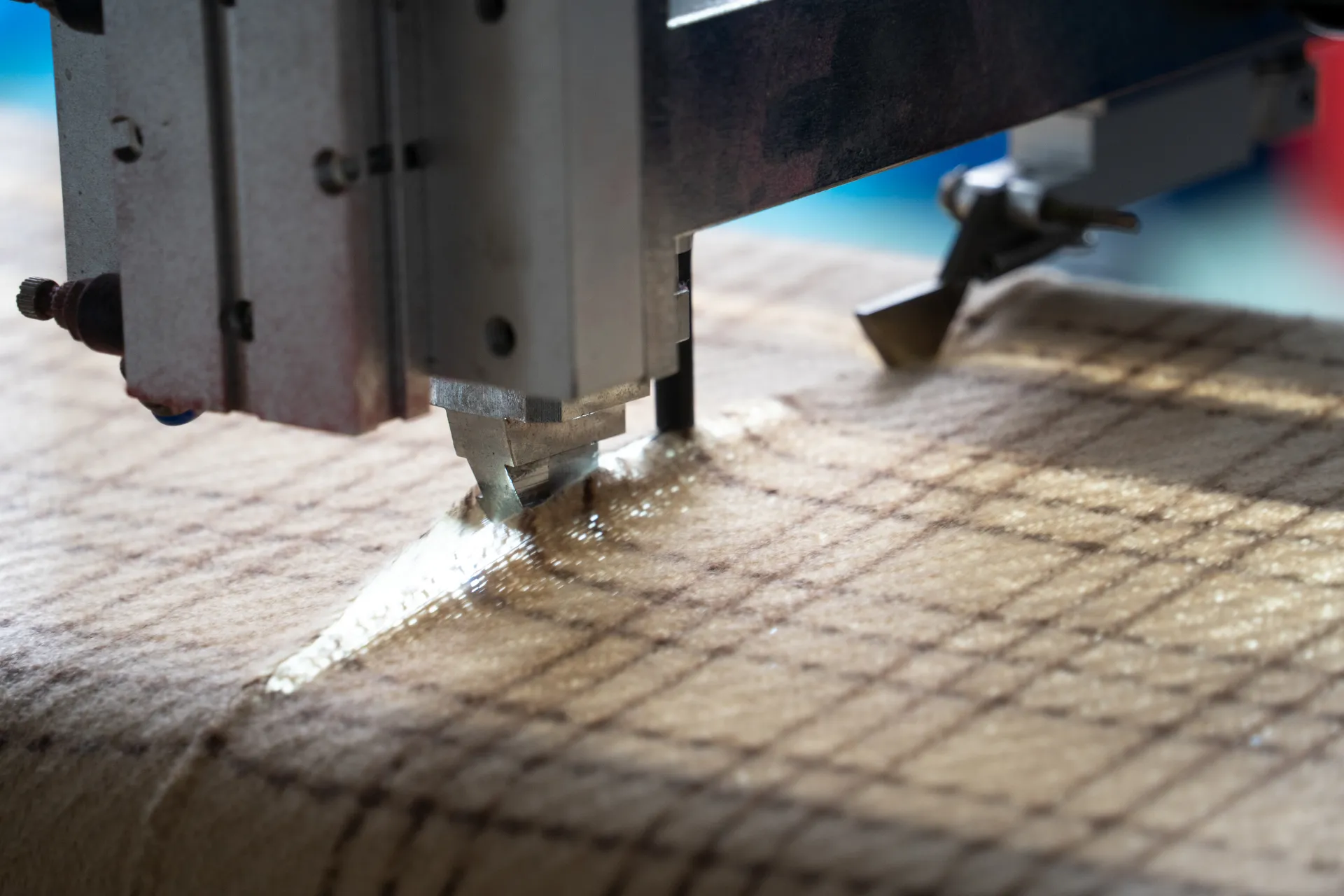 Precision cutting close-up