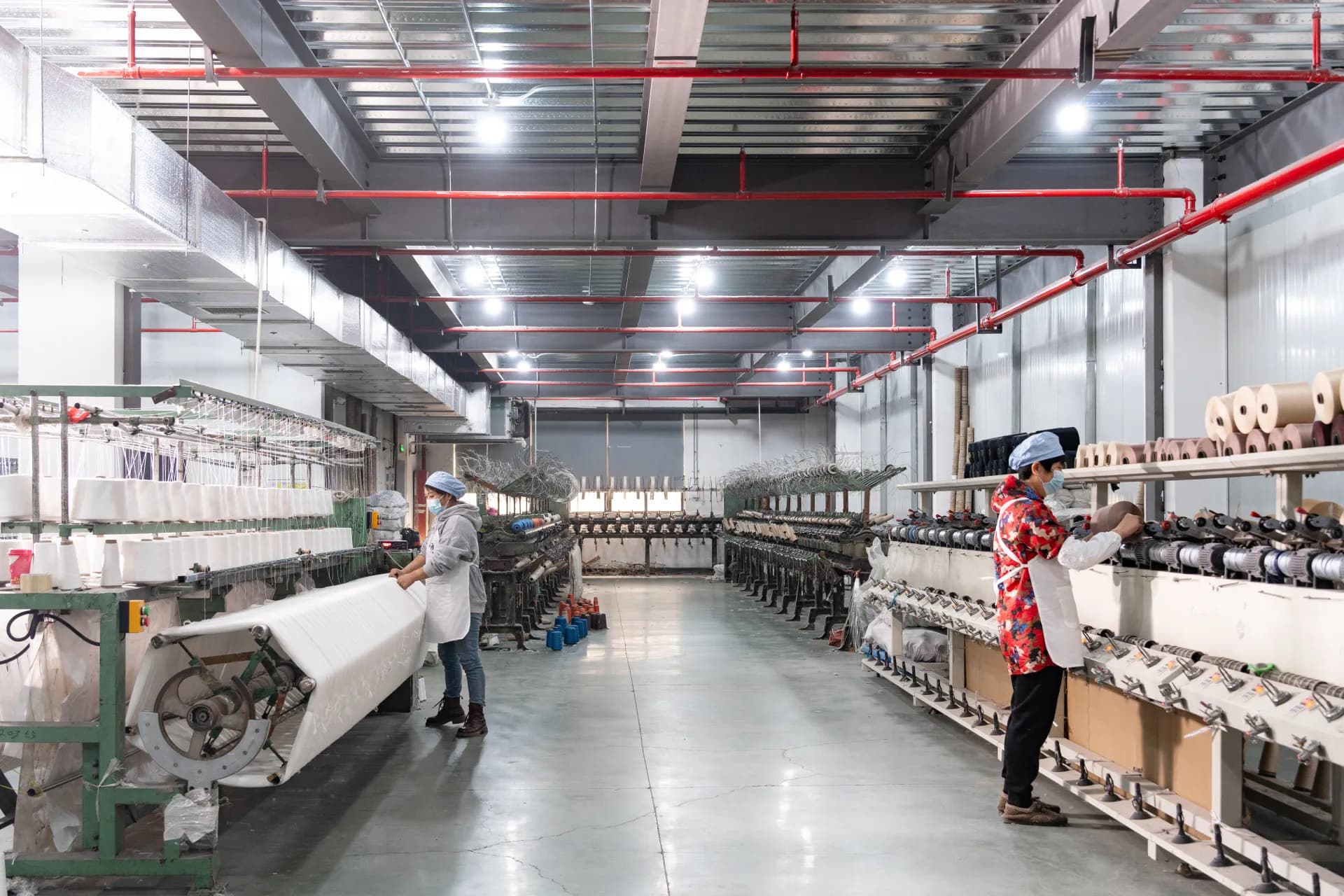 Shearing machine in action